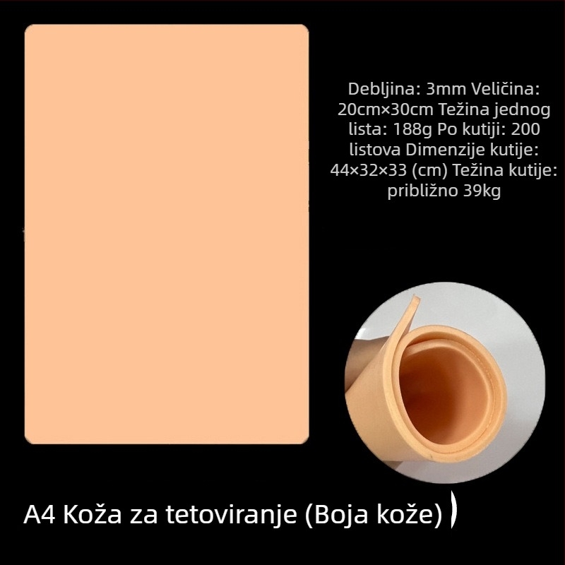 Tattoo praksa koža – Silikon, opće namjene, Podrijetlo: Guangzhou, Šifra proizvoda: Tattoo Practice Skin