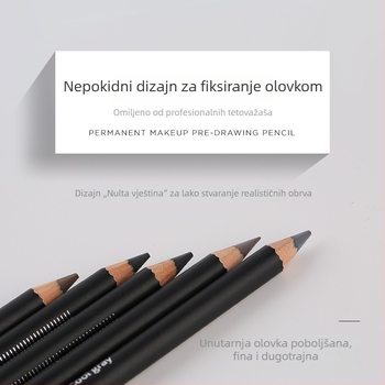 Kozmetičko tetovažno pero s dvostrukom glavom za obrve i liniju oka, ručno, brend Famisoo, polupermanentno pozicioniranje