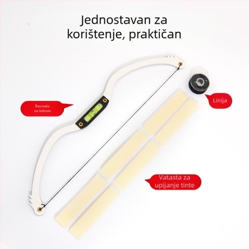 Alat za dizajn obrva s nivelerom za simetriju i mjerenje za polupermanentno crtanje obrva - Marka: domaća marka; Primjenjivo za sve; Bez privatnih marki.