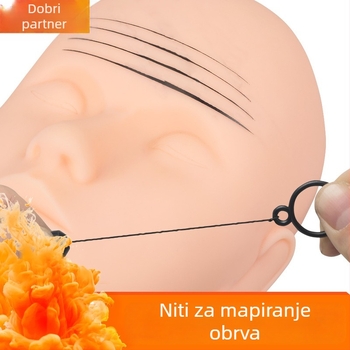 Ravnalo za mapiranje obrva tetovaža – rastezljivo, početničko pomagalo za crtanje linija (18.5 g; Guangzhou; Nije uvezeno; Opća uporaba)