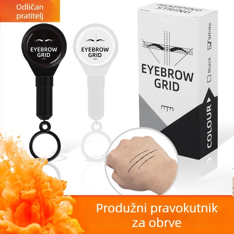 Ravnalo za mapiranje obrva tetovaža – rastezljivo, početničko pomagalo za crtanje linija (18.5 g; Guangzhou; Nije uvezeno; Opća uporaba)