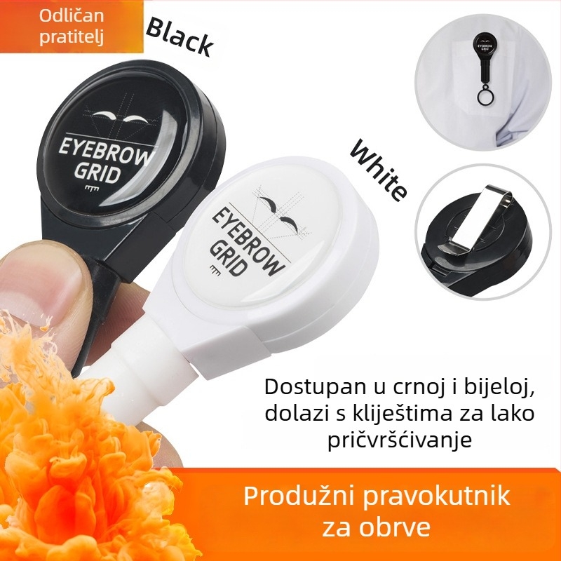 Ravnalo za mapiranje obrva tetovaža – rastezljivo, početničko pomagalo za crtanje linija (18.5 g; Guangzhou; Nije uvezeno; Opća uporaba)