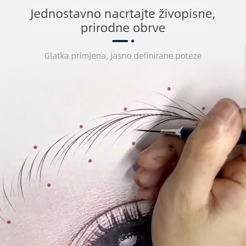 Pero za konturu obrva za praksu tetoviranja – alat za makeup umjetnike za dizajn obrva