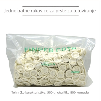 Jednokratni latex prstni zaštitnici za izbjeljivanje usana i bojanje obrva, 250 kom