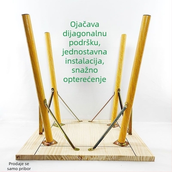 Nagnuta potpora noge blagovaonskog stola, željezo, moderni minimalistički stil, trokutasti podržavač