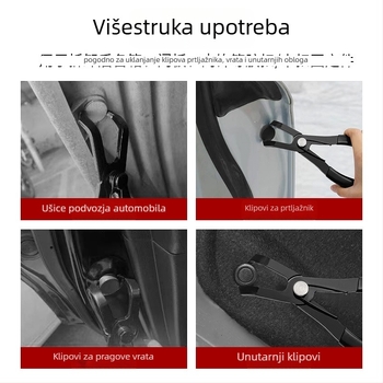 Klešta za demontažu unutarnjih panela automobila — protuklizna PVC drška, čelik s karbonskim sadržajem