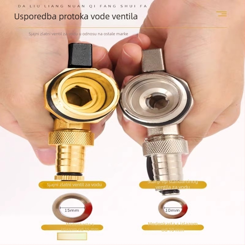 DNFM-9 bakreni ventil za otpuštanje vode u sustavu podnog grijanja, razvodnik, EU CE certifikat