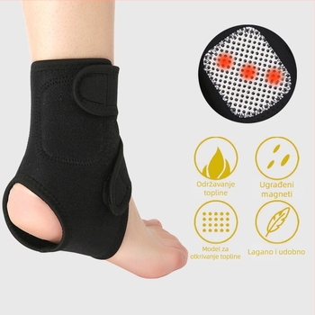 Grijana zaštita gležnja za košarku – lagana, protiv uganuća, topla, OK tkanina (Brand: Volo)