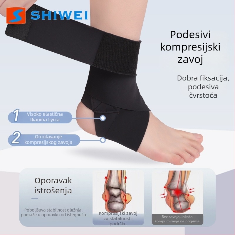 Gležnjački ortoza od Lycra za odrasle – podrška gležnju za odbojku (Lycra; gležanj; odrasle; odbojka)