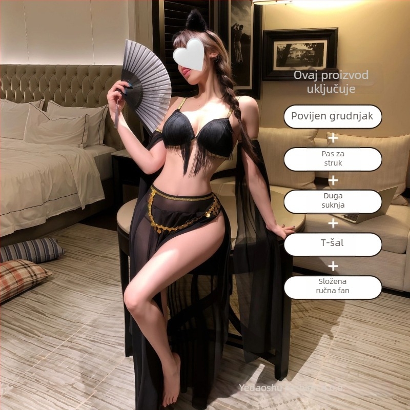 Haljina za cosplay donje rublje inspirirana dinastijom Han, mrežasti materijal, stil tri točke, poliester 90–95%, za žene, Daiya mei