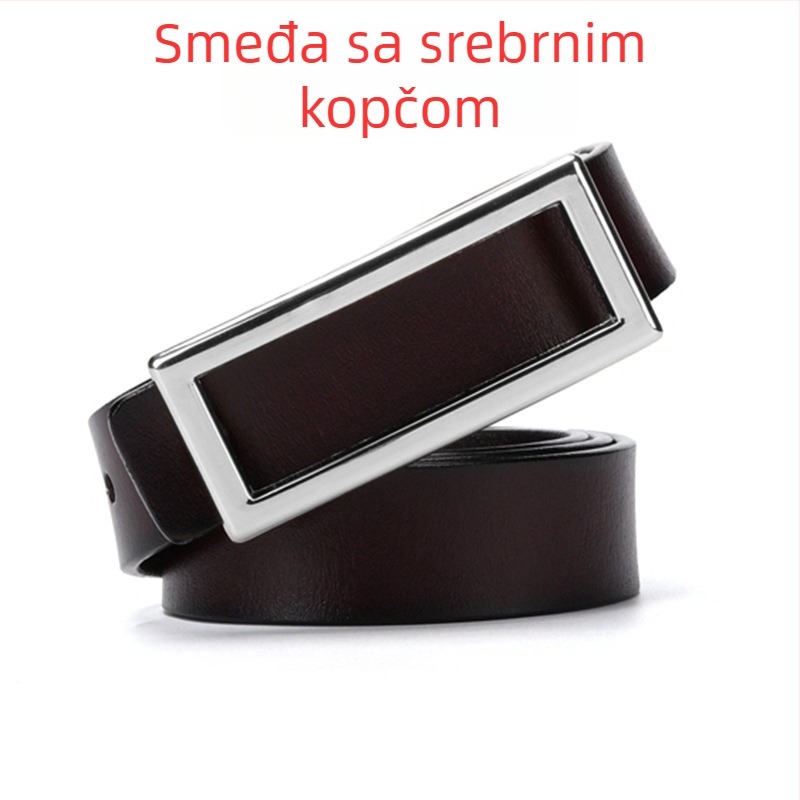 Ženski kaiš – Korejskog stila, koža od split cowhide s transfernim printom, spona od legure, lagana konstrukcija, Yi Yang Leather Goods