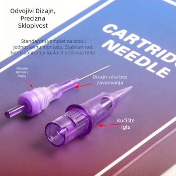 Tetovačka igla za obrve i usne, jednokratna upotreba, opće namjene, Brend Other