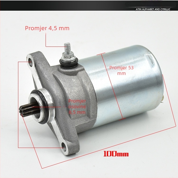 Startni motor motocikla Mojielong Happy Star HJ100T-2-3-7