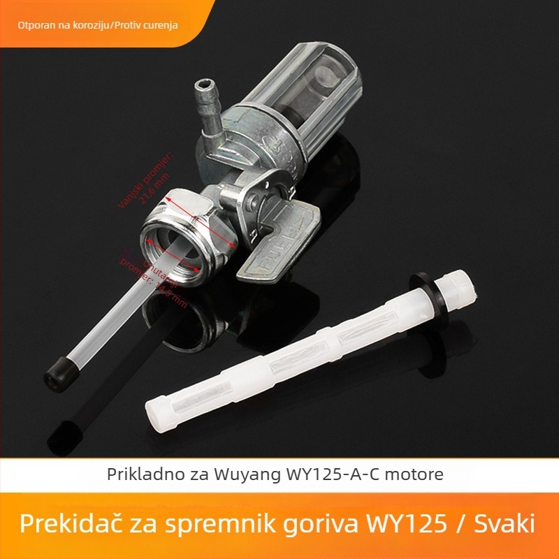 Prekidač spremnika goriva za motocikl Wy125 – Marka Mogelon, Model Wy125, upravlja protokom goriva od spremnika do motora, šifra proizvoda Wy125yxkg