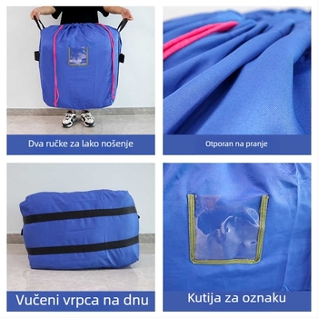 Vješena skladišna torba - poliester, višefunkcijska, moderni minimalistički stil, pogodna za odjeću i kozmetiku
