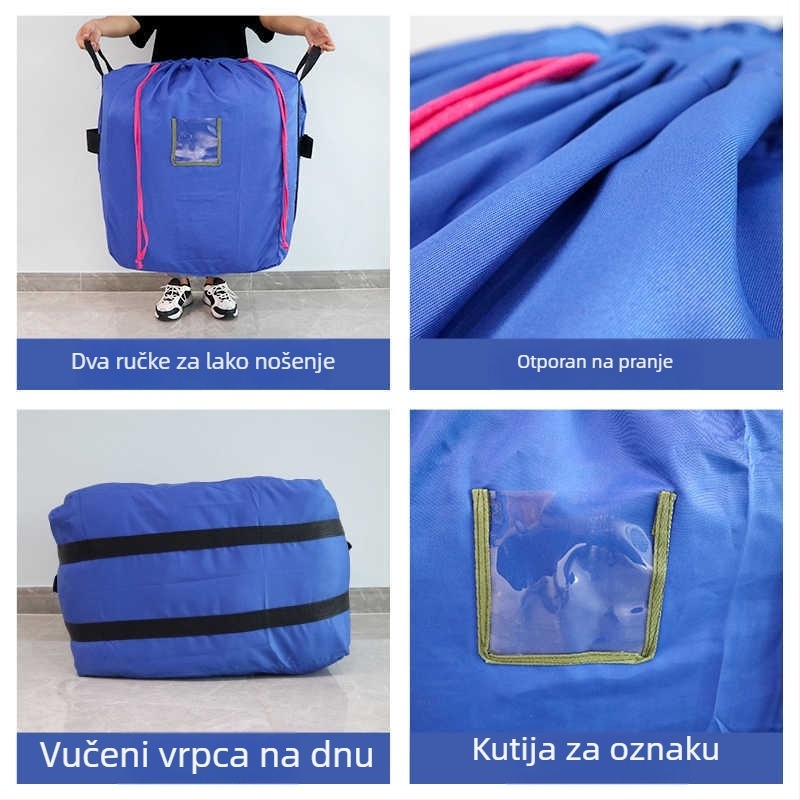 Vješena skladišna torba - poliester, višefunkcijska, moderni minimalistički stil, pogodna za odjeću i kozmetiku