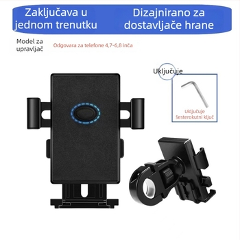 Držač za mobitel za električna vozila, motocikl i planinski bicikl s navigacijom (materijal: mekano ljepilo; marka: bez marke)