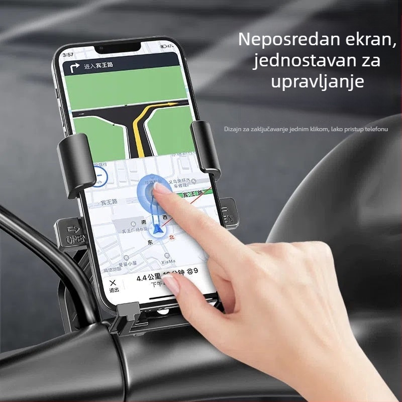 Držač za mobitel za električna vozila, motocikl i planinski bicikl s navigacijom (materijal: mekano ljepilo; marka: bez marke)