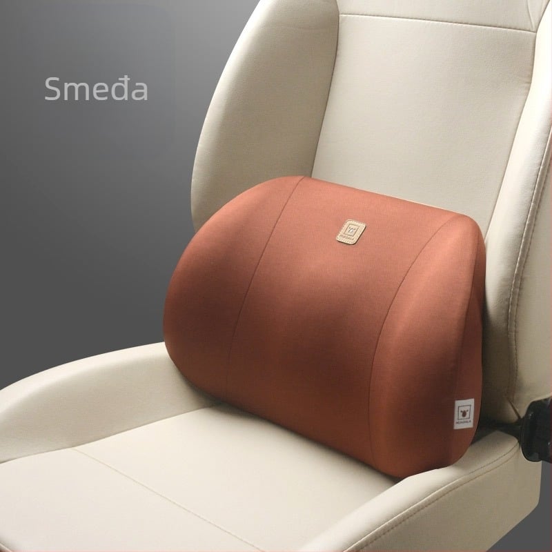Auto lumbalna potpora jastuk s memorijskom penom, prozračna stražnja podrška, univerzalna prilagodba