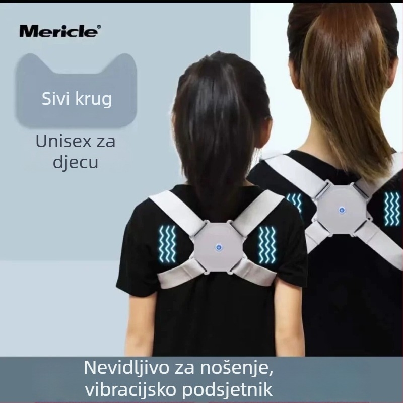 Dječji pojas za korekciju držanja s inteligentnim senzorom, Mericle TBJZQ-02, model iz 2024.