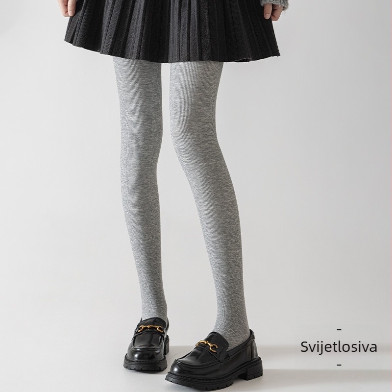 Pamukaste rebraste tajice, debeli materijal za jesen-zimu, oblikovanje tijela i podizanje stražnjice, antibakterijske, upijanje znoja