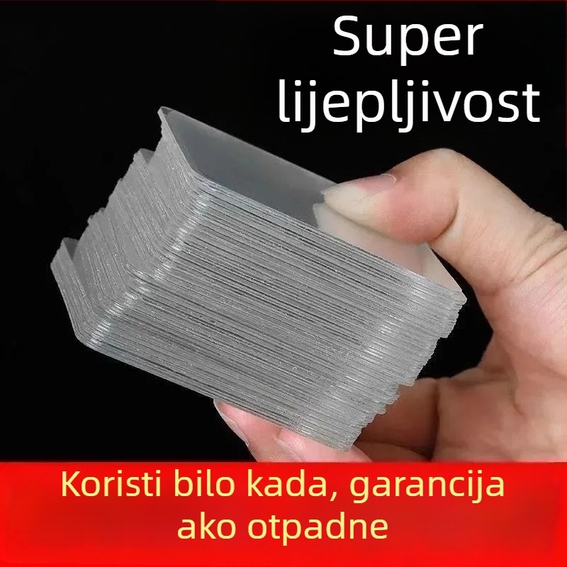 Akril nano dvostrano ljepiljiva traka – prozirna, bez tragova, montaža ljepilom, kuka s vakuumom, licencirana privatna marka