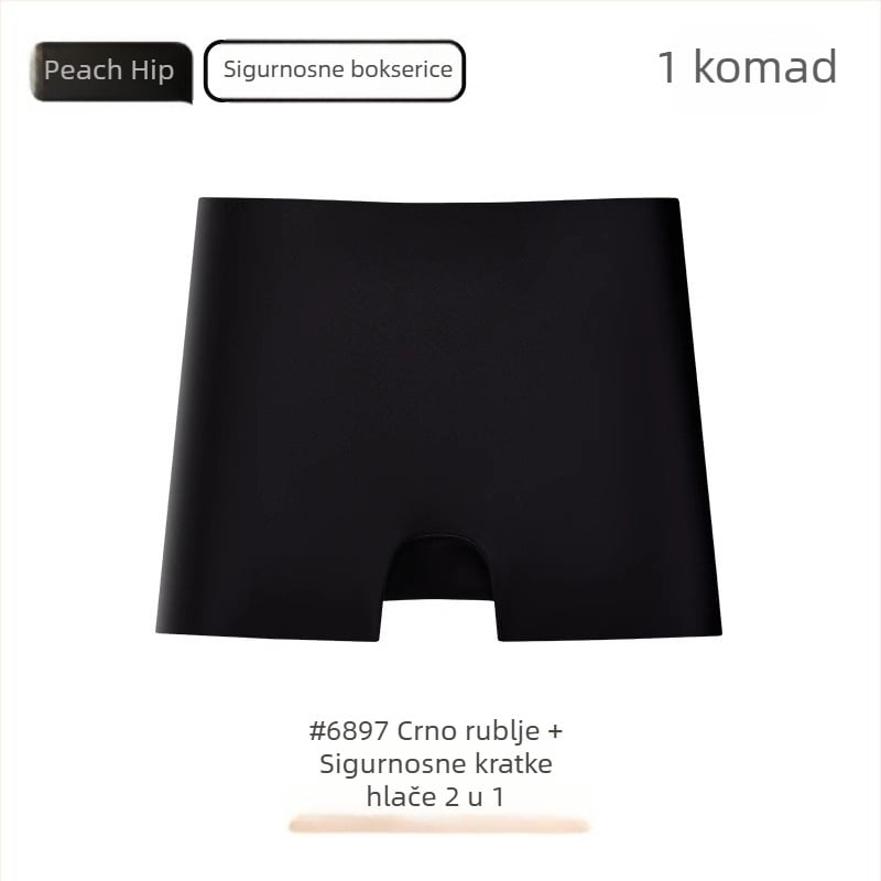 Ženske sigurnosne bokserice bez šavova — dvije u jednom, protiv izlaganja, brzo se suše, niski struk