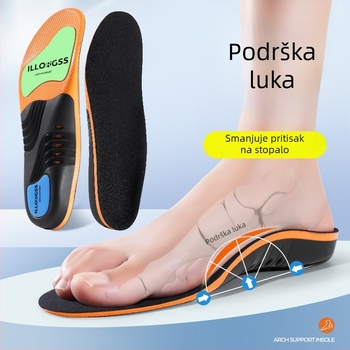 PU ulošak za potporu luka, puna uloška, unisex, pogodna za sportsku obuću, kožne cipele i čizme, ublažava bol u luku i peti