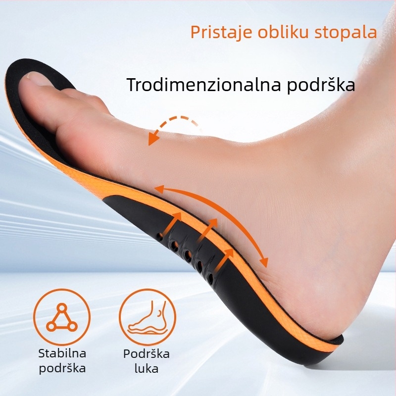PU ulošak za potporu luka, puna uloška, unisex, pogodna za sportsku obuću, kožne cipele i čizme, ublažava bol u luku i peti