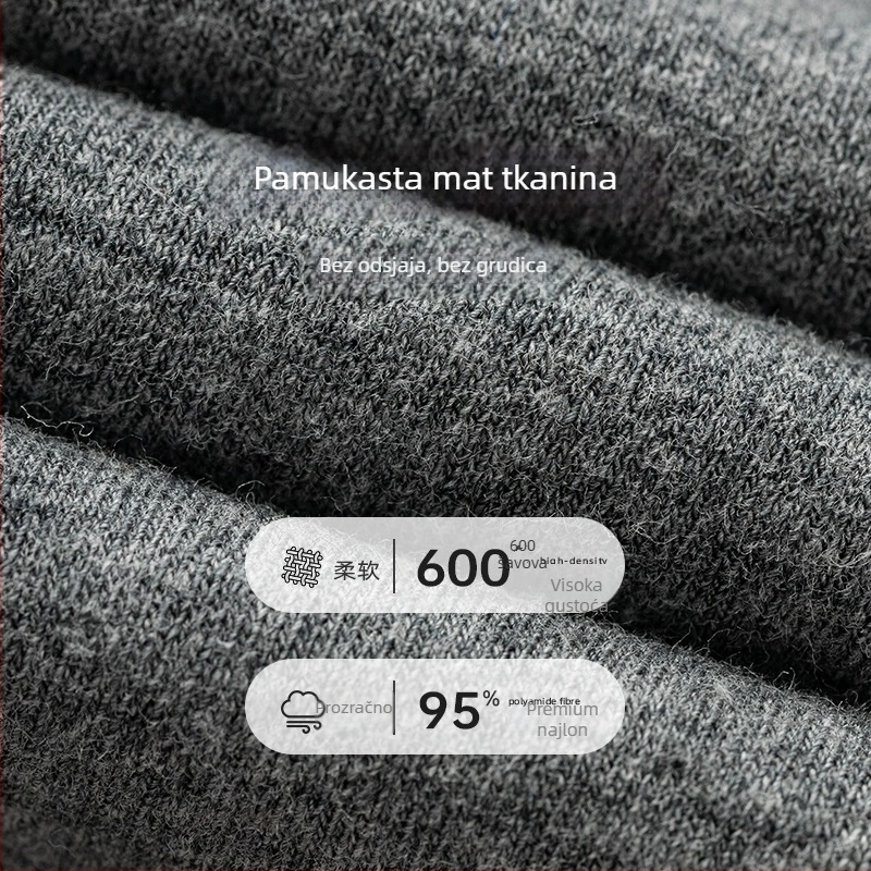 Ženske pamučne tajice za jesen-zimu, s flis podstavom, jednobojne, ravna linija struka, udio pamuka 50–70%