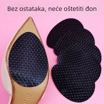 Protuklizna prednja potplata za kožne cipele s visokim petama — Regularni model, izdržljiv, materijal: drvo, za jesen