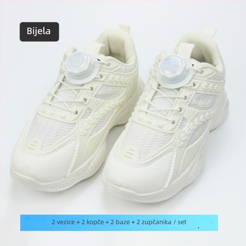 Vezice za cipele s okretno kopčom – bez vezivanja, za tenisice i casual cipele, duljina 100 cm, branda Suobu