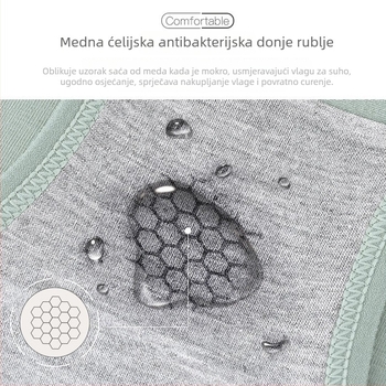 Ženske gaćice visokog struka od pamuka i grafena, antibakterijske, prozračne, oblikuju tijelo, plus veličina