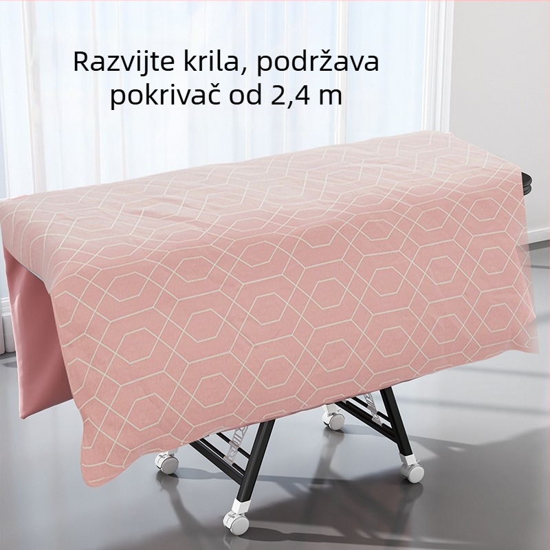 Podna sušilica za odjeću, sklopiva, u obliku krila, metalna