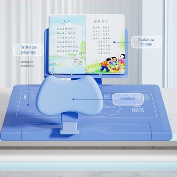 Ispravljač držanja za učenike – naglašena ploha za pisanje, stolni korektor držanja i vida, Model 1, 1 godina na tržištu, Certifikacija 1