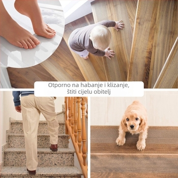 PEVA protuklizna traka s vodnim valovima i teksturom lychee, akrilno ljepilo, debljina 0.8–1.1 mm, temperaturna otpornost -10 do 70 °C, pogodna za kupaonicu