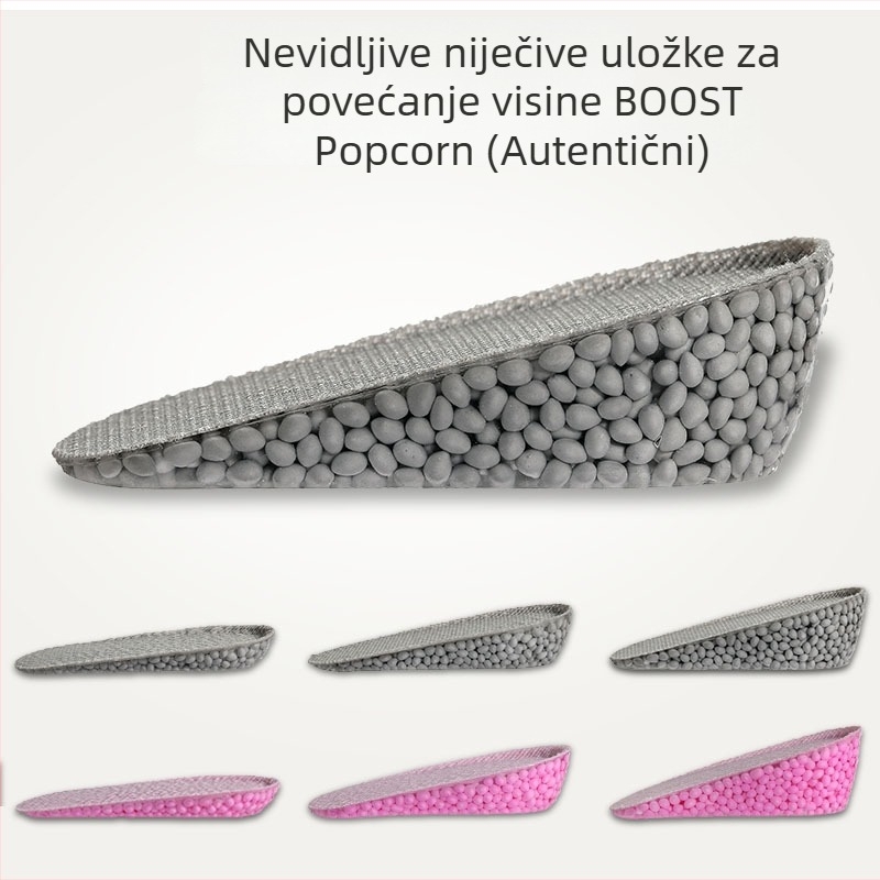 Popcorn booster pad uložak – Nevidljivi cijeli uložak za povećanje visine; Materijal: Popcorn; Model: Popcorn booster pad; Stil: Nevidljivi unutarnji podizni uložak; Funkcija: Uložak za povećanje visine