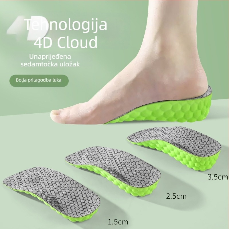 Grafenski masažni podložak za podizanje – PU, Model 2308 sedam grafenskih točaka, potpora pete, unisex