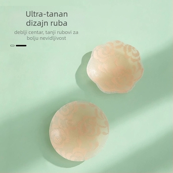 Cipkaste silikonske flastere za bradavice, bez tragova, tanki, okrugli, seksi