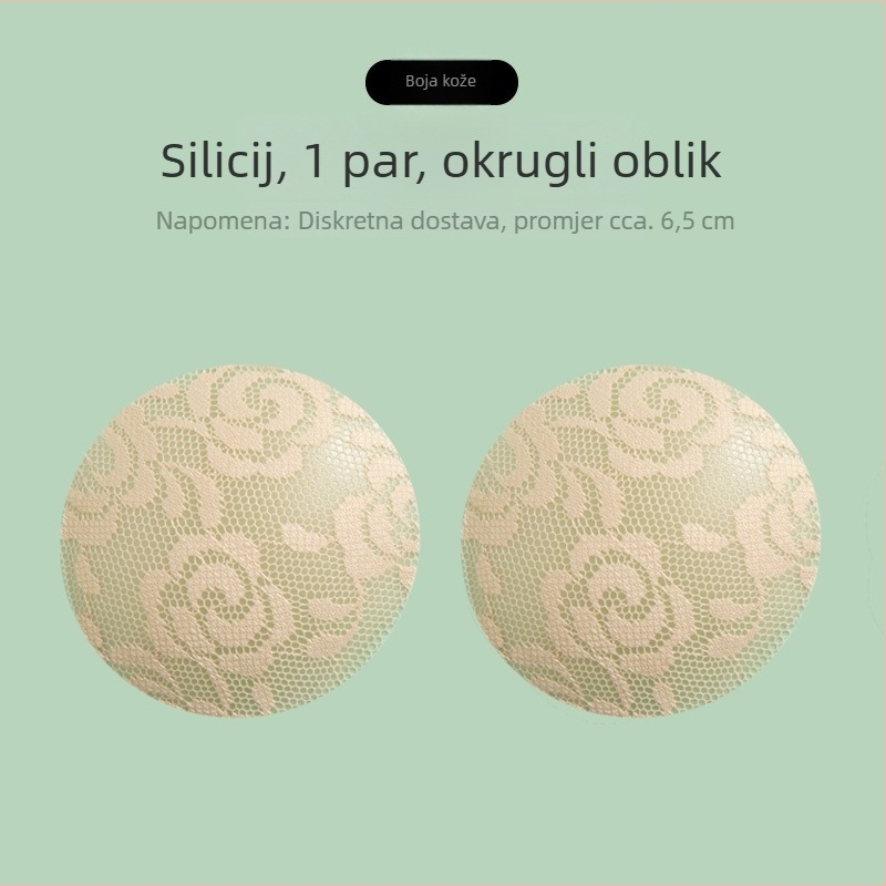 Cipkaste silikonske flastere za bradavice, bez tragova, tanki, okrugli, seksi