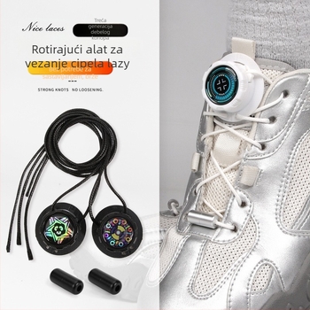 Šnure bez vezivanja s okretno kopčicom, model Xd351, za tenisice i casual obuću, sve sezone