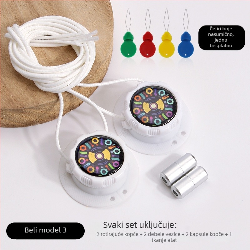 Šnure bez vezivanja s okretno kopčicom, model Xd351, za tenisice i casual obuću, sve sezone