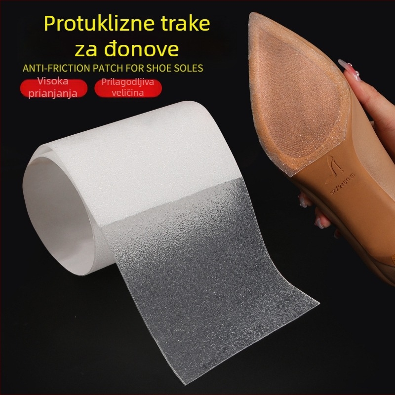 Naljepnice za potplat od gume za kožne cipele – otpornost na habanje, prozirne i nevidljive; materijal: guma; za sve sezone.