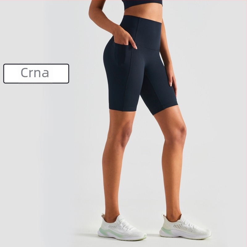 Capri joga hlače za žene, visokim strukom i podizanjem stražnjice, lagane, odvode vlagu, od najlona