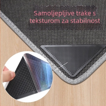 Friendly protuklizni tepih za pod s ljepilnom podlogom za kuhinju i stepenice, s dvostrano ljeplivom trakom