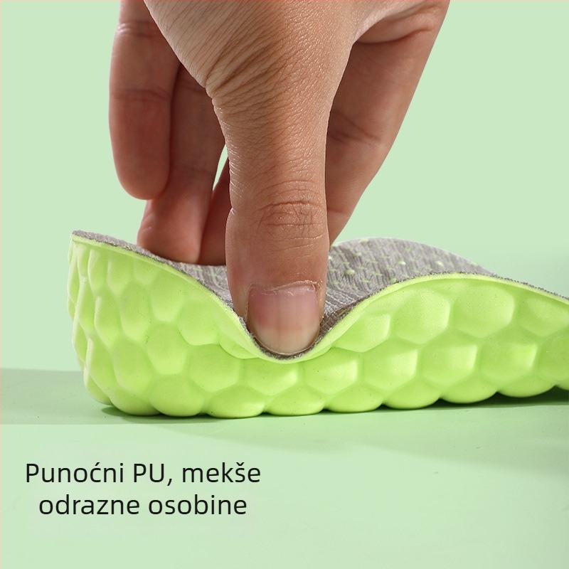 Masirajući ulošak za muškarce i žene, nevidljiva podstava luka, prozračni PU materijal, unutarnja visina 1.5/2.5/3.5 cm