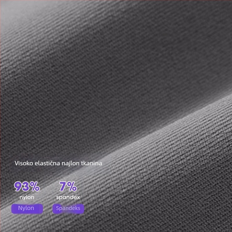 Ženske prozračne šorce za jogu i fitness – tročetvrtinska dužina, poliester, Youyou, ljeto 2025