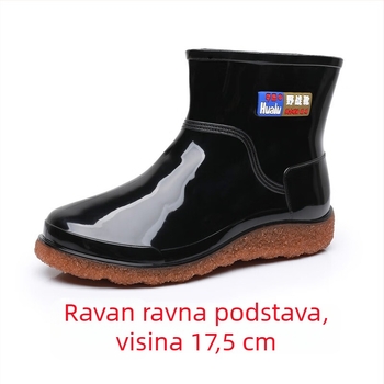 Muške gumene čizme za kišu, vodootporne, niskog profila, lagane, s protukliznom potplatom