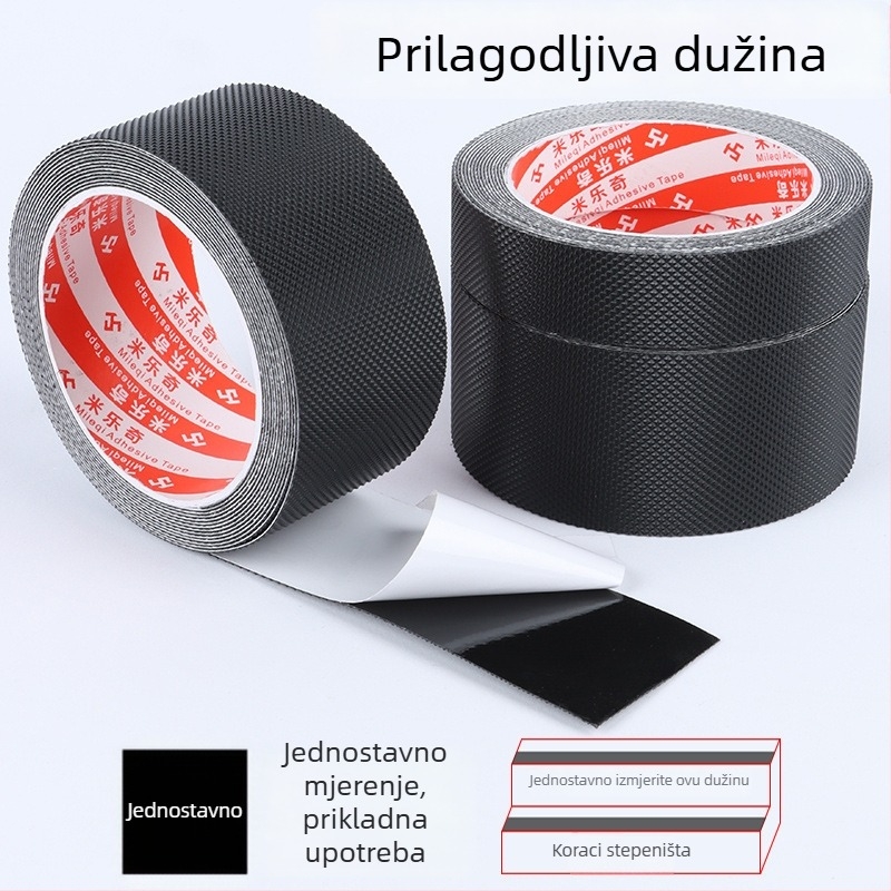 PVC protuklizna traka za stepenice s mat završnim slojem i ljepilom na bazi kaučuka