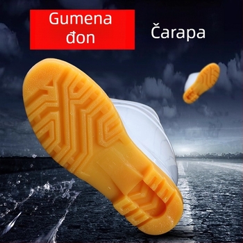 Sanitarne cipele za prehrambenu industriju – protuklizne, otporne na ulje i kemikalije, PVC (Marka: Tianjin Lita)